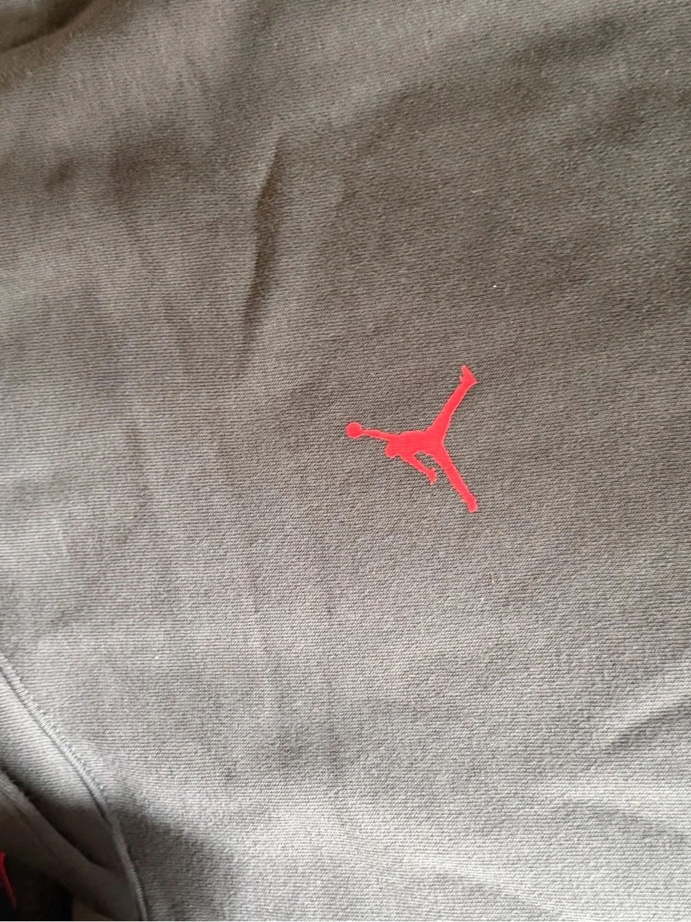 Jordan Black Pullover Hoodie with Red Jumpman